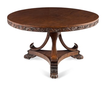 An Anglo-Indian Mahogany Center Table