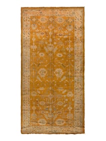 An Oushak Corridor Carpet