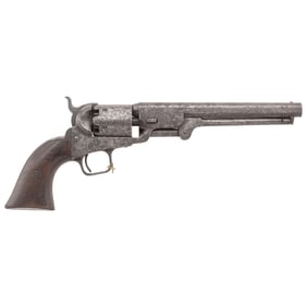 USN Colt Model 1851 "Navy-Navy" Percussion Revolver Delivered to the Boston Navy Yard