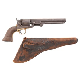 Colt Model 1851 Navy Revolver with Period Holster
