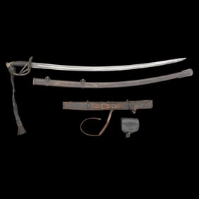 The Etched Blade Thomas Leech & Company Cavalry Officer's Saber of Lt. Moses M Box - 10th TN Cavalry