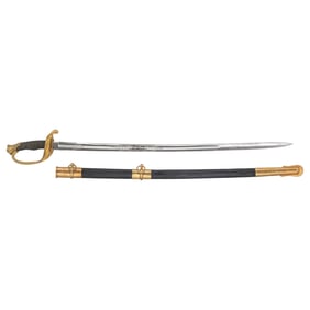 Fine Clauberg US Model 1850 Foot Officers Sword Retailed by JCF Deecken of New York