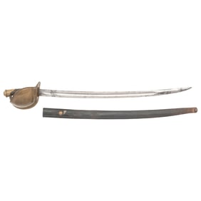 US Model 1860 Naval Cutlass by Ames with Scabbard
