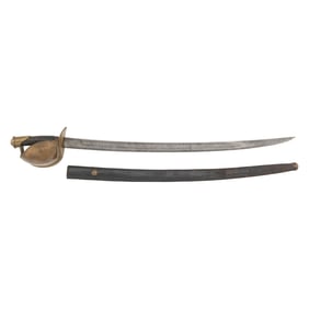 US Model 1860 Naval Cutlass by Ames with Scabbard