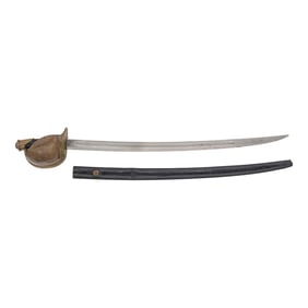 US Model 1860 Naval Cutlass by Ames with Scabbard