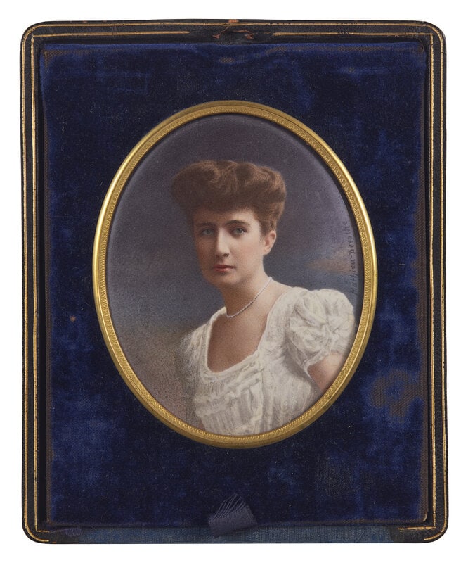 Mathieu Deroche (French, active 1866-1904), A Portrait Miniature of a Lady (1 of 3)