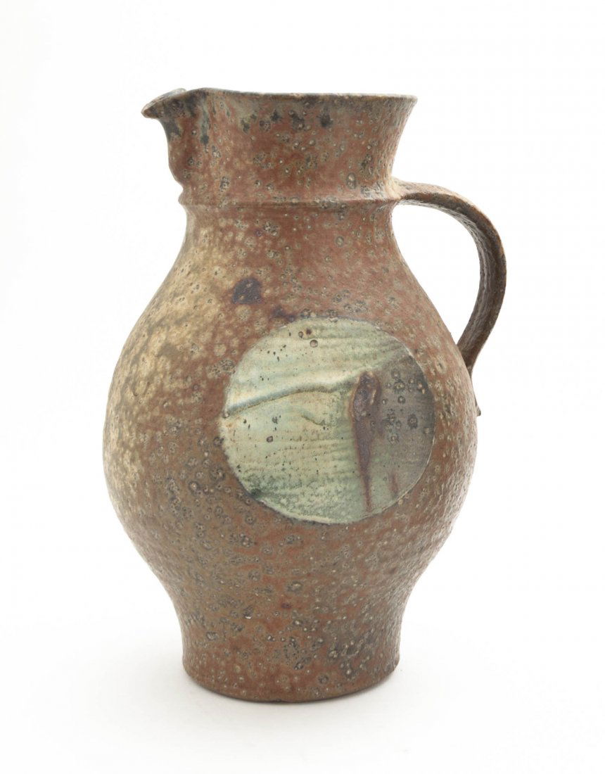 A Studio Ceramic Vessel, Don Reitz, Height 11 1/4 inche: A Studio Ceramic Vessel, Don Reitz, in the form of a baluster pitcher and having a single handle. Height 11 1/4 inches. Property from the Collection of Margaret Goldman, M.D, Milwaukee, Wisconsin