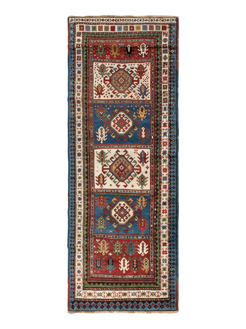 A Karabagh Rug: A Karabagh Rug South Caucasus, Early 20th Century 8 feet 9 inches x 3 feet 4 inches. Property from a Private Family Trust This lot is located in Chicago.