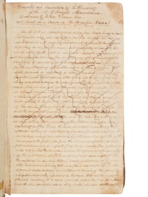 [US NAVY] -- [MARITME]. Manuscript journal containing "Remarks and observations of Lt. Paulding of