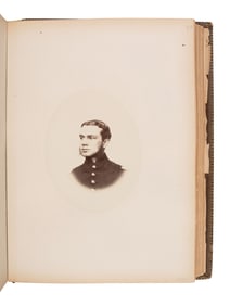 [CIVIL WAR]. The Class of 1865 Harvard College. Cambridge, MA. Yearbook containing albumen