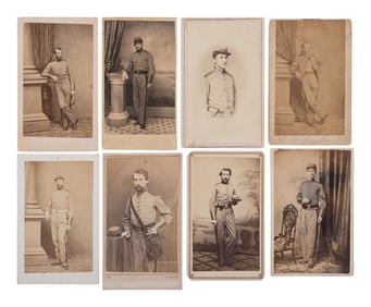 [CIVIL WAR]. A group of 26 CDVs of members of the 7th New York State Militia, Cos. G, H, K, and