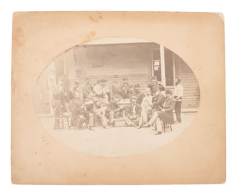 [CIVIL WAR]. A group of 11 photographs of the 7th New York State Militia by W. Seuss, Baltimore.
