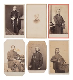 [CIVIL WAR]. 30 CDVs of Union Generals in uniform, incl. GRANT, HALLECK, HANCOCK, BURNSIDE, and