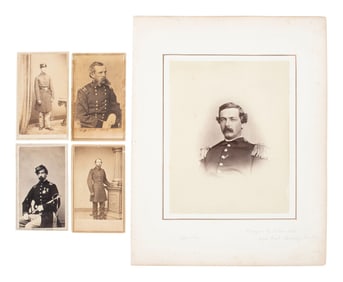 [CIVIL WAR]. 6 portraits of Medal of Honor recipients, incl. Generals Absalom BAIRD, Abraham K.