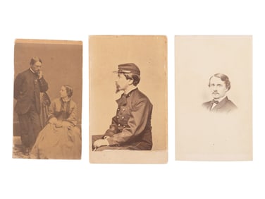 [CIVIL WAR]. A trio of CDV albums identified to the Heath, Higginson, and Shaw families of