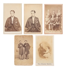 [CIVIL WAR]. A group of CDVs of wounded soldiers and medical subjects incl. surgeons and amputees.