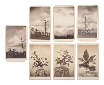 [CIVIL WAR]. A fascinating photographic study of clouds over Corinth, MS, and magnolias by TAYLOR