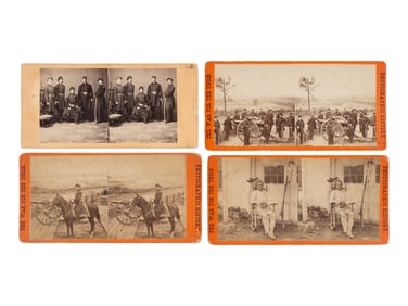 [CIVIL WAR]. A group of stereoviews featuring Union generals and personalities, incl. General
