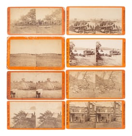 [CIVIL WAR]. A collection of 90 stereoviews from "The War for the Union" series. E. & H.T. Anthony,
