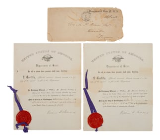 [CIVIL WAR]. Presidential pardon acknowledgement and oath of allegiance for Virginian ex-Confederate