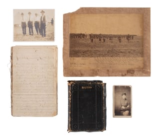 [CIVIL WAR]. Archive of George O. Currier, 17th Maine Infantry, incl. journal with significant
