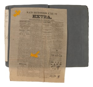 [CIVIL WAR]. Scrapbook related to the service of Major James R. Newell, 8th New Hampshire