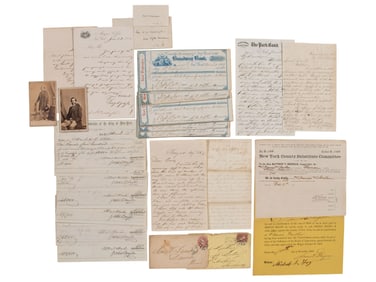 [CIVIL WAR] -- [DRAFT RIOTS]. Archive related to the New York City Draft Riots of 1863, incl. substi