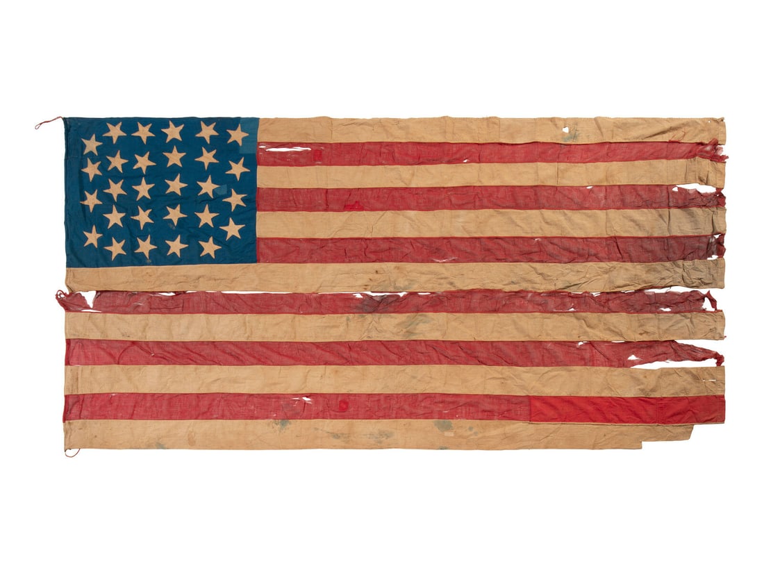 [FLAGS]. 28-star American flag. Ca mid-19th century. (1 of 4)