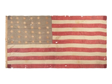 [FLAGS]. 36-star American flag. Ca 1865-1867.