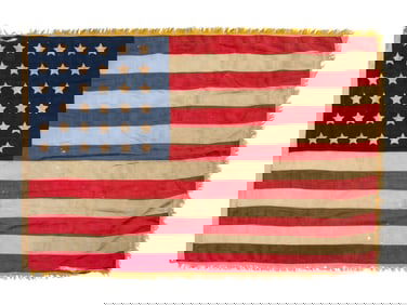 [FLAGS]. 36-star American flag. Ca 1865-1867.