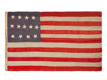 [FLAGS]. 13-star American flag. Ca late 19th-early 20th century.