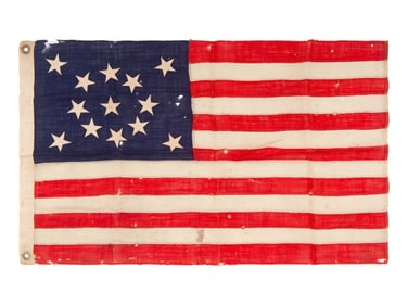 [FLAGS]. 13-star American flag. Ca late 19th-early 20th century.