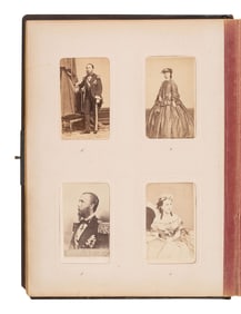 [MEXICO - EARLY PHOTOGRAPHY]. Second Mexican Empire, CDV album documenting the rein of Maximilian I