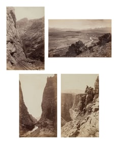 JACKSON, William Henry (1843-1942). Suite of 36 albumen photographs: Rocky Mountain Railroad Album,