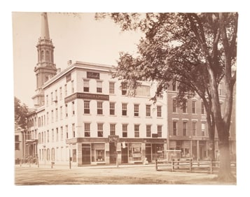 [EARLY PHOTOGRAPHY]. A group of 18 1870s-80s photographs of YALE University incl. campus views, crew