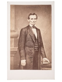 [LINCOLNIANA]. Album containing 50 CDVs of personalities from the US and abroad, featuring the