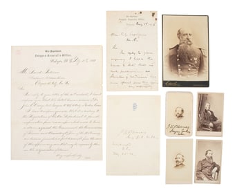 [LINCOLN, Abraham (1809-1865)]. Archive of items related to those attending the deathbed and autopsy