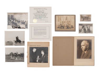 [POLITICS]. Extensive archive of correspondence, photographs, and other ephemera related to Philip