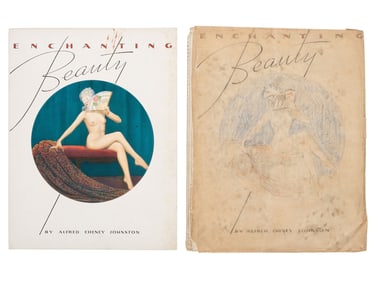 JOHNSTON, Alfred Cheney (1885-1971). Enchanting Beauty collection of memorabilia, incl. mockup,