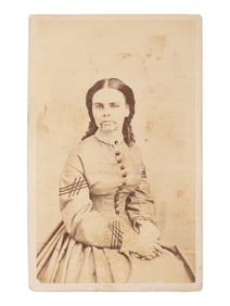 [EARLY PHOTOGRAPHY]. CDV portrait of Olive Oatman, taken and held captive by Native Americans for 5