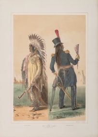 Wi-Jun-Jon. An Assineboin Chief. [London]: Day & Haghe, ca 1840s.