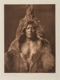 CURTIS, Edward (1868-1952), photographer. Bear's Belly - Arikara. Portfolio photogravure.
