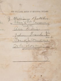[NATIVE AMERICAN]. Archive of documents related to lawyer Daniel B. Henderson and his legal