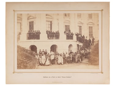 GARDNER, Alexander (1821-1882), photographer. Indians on Visit to their "Great Father." Washington,