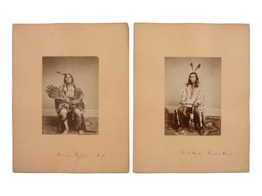 SHINDLER, Antonio Zeno (1823-1899), photographer. A group of 6 albumen photographs of Yankton Sioux