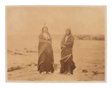 GARDNER, Alexander (1821-1882), photographer. Two albumen photographs of Sioux leaders at Fort