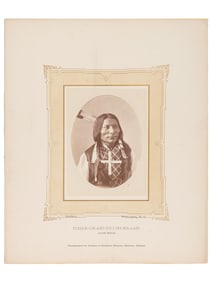 GARDNER, Alexander (1821-1882), photographer. Albumen photograph of Lone Wolf,