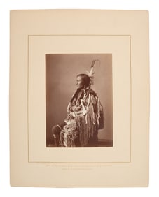 [GARDNER, Alexander (1821-1882), photographer]. Albumen photograph of Bull's Ghost, Lower Yanktonai.