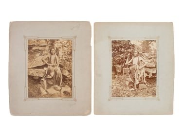 HILLERS, John K. (1843-1925), photographer. John K. Two photographs of Cheyenne warrior, Little