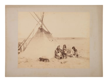 NOTMAN, William (1826-1891), photographer. Photograph of a Blackfoot family.